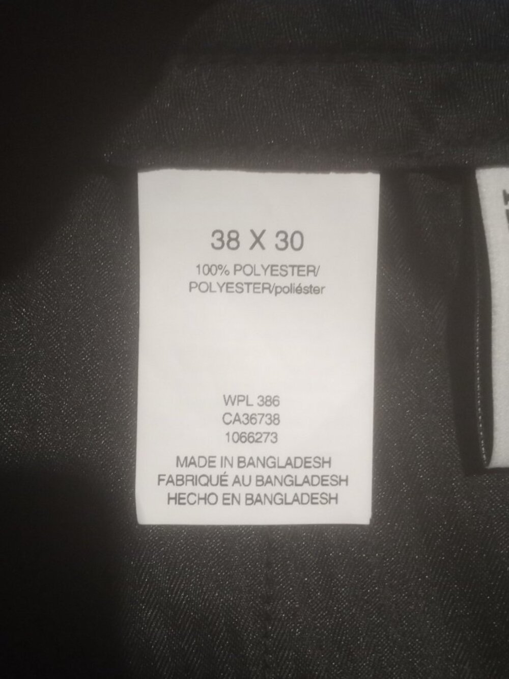 Haggar Men's All Day Comfort Slim-Straight Dress Pants 38x30 Black NWT MSRP $70 - Picture 7 of 10